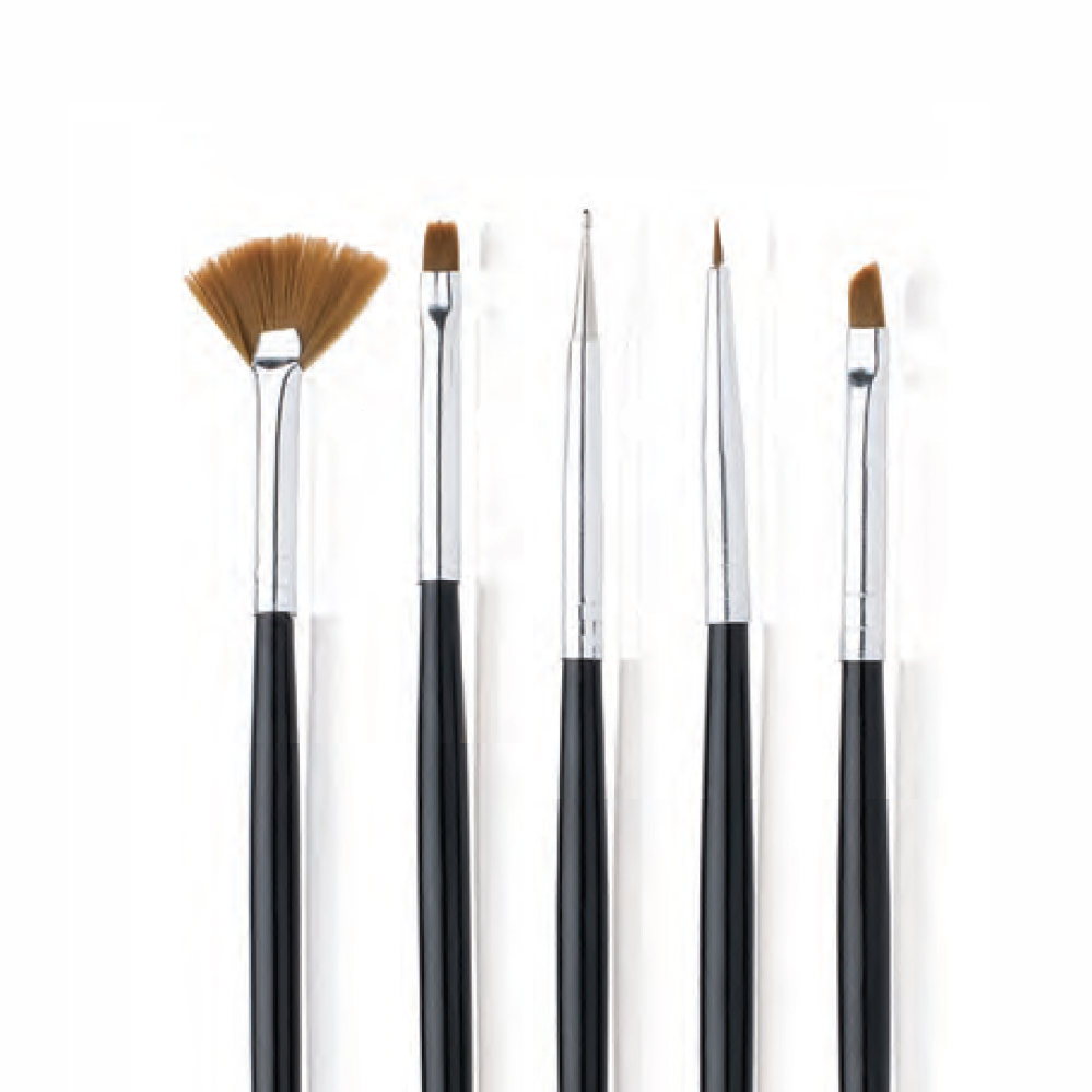 Kit pennelli per Nail Art 5 pz - Nail Artist Professional
